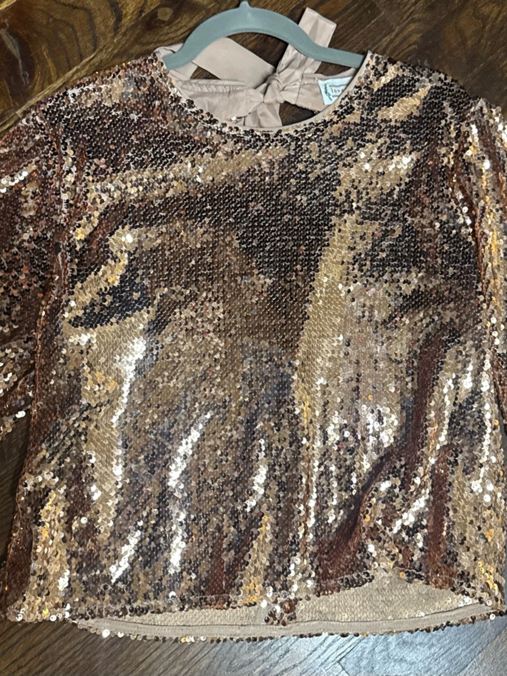 lovestitch Rose Gold Sequin Top